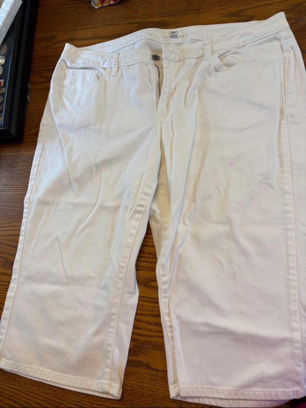 Cato White Cropped Ankle Jeans